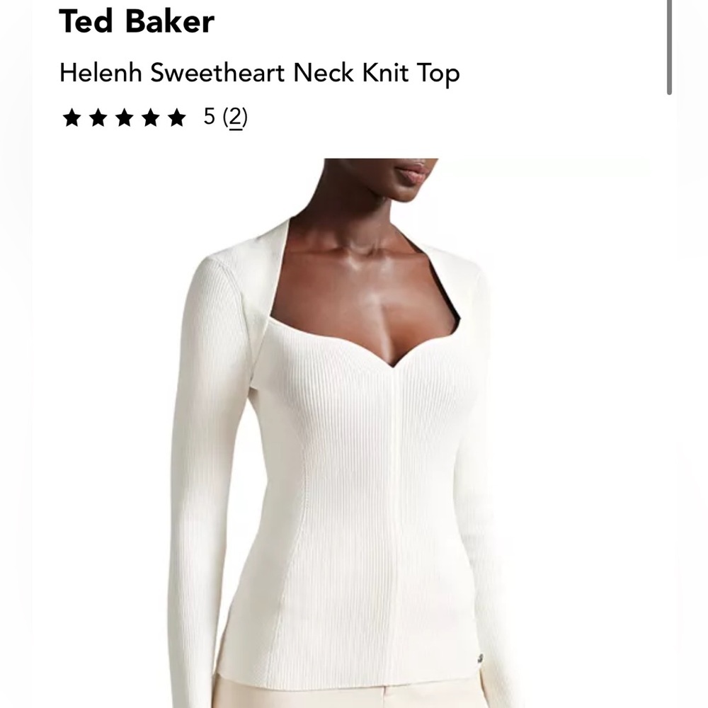 Ted Baker Helenh Sweetheart Neck Knit Top